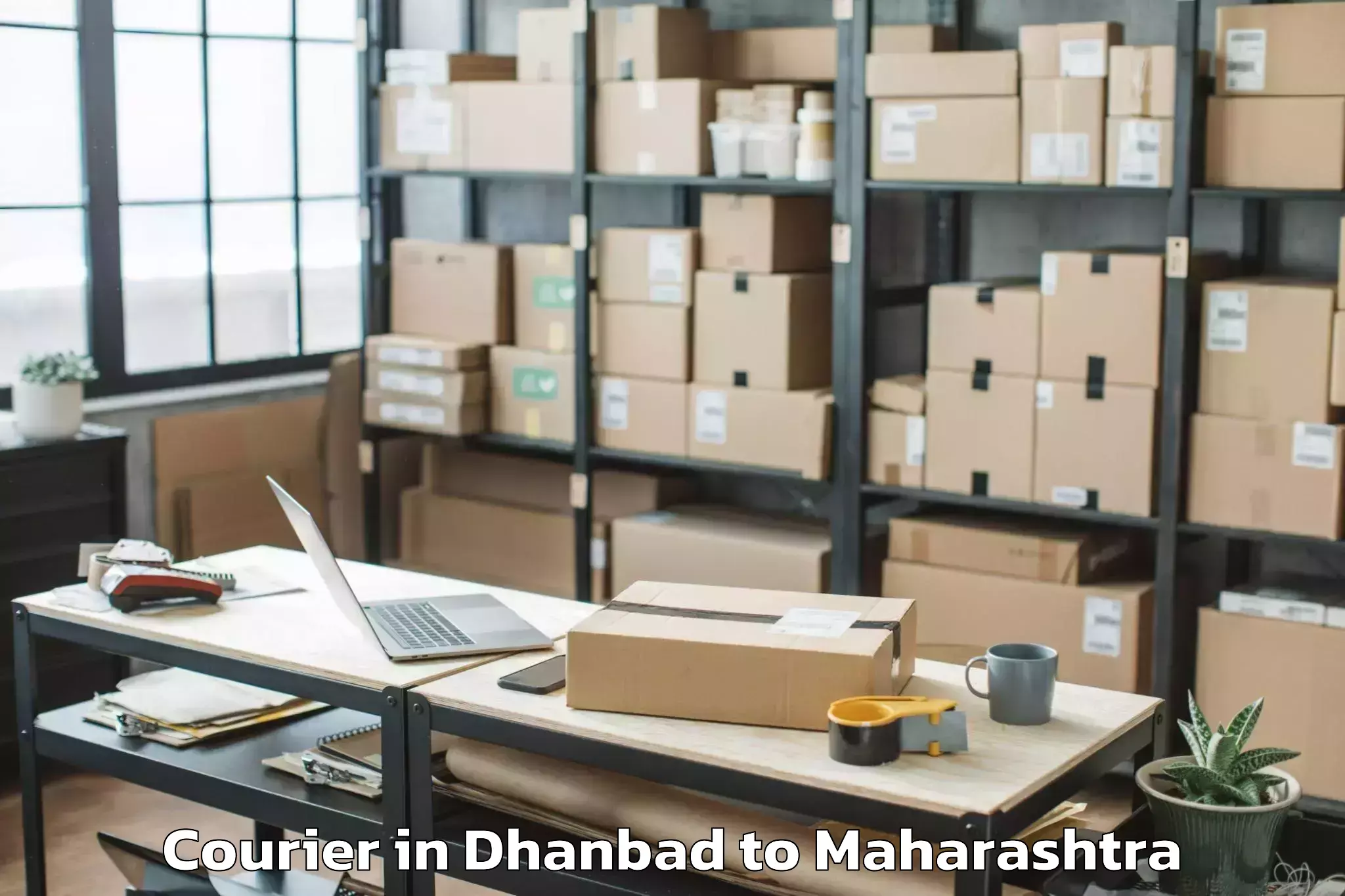 Get Dhanbad to Nandgaon Khandeshwar Courier